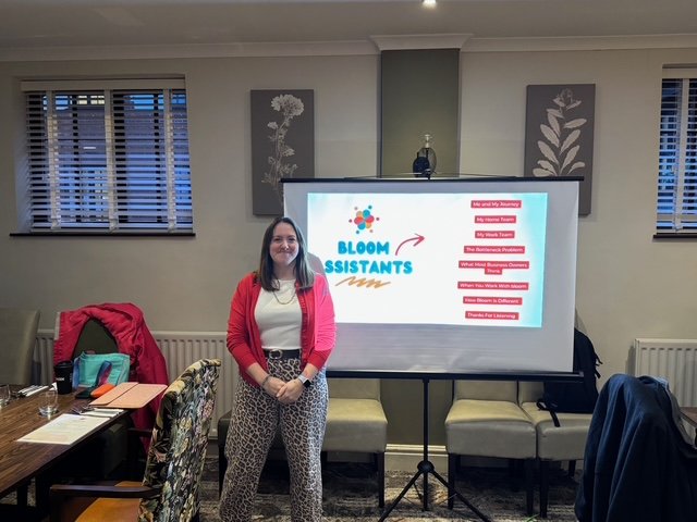 At this week's Business Networking South Leicestershire (BNSL) meeting, we heard from Tillie, founder of Bloom Assistants, who delivered an insightful and practical 10-minute presentation about her journey and how her business supports SMEs.