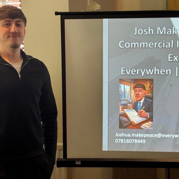 Josh Makepeace Cert CII of Everywhen (The Ardonagh Group) delivered an insightful BNSL presentation covering commercial insurance, underinsurance risks, rebuild valuations and advice-led business protection solutions.