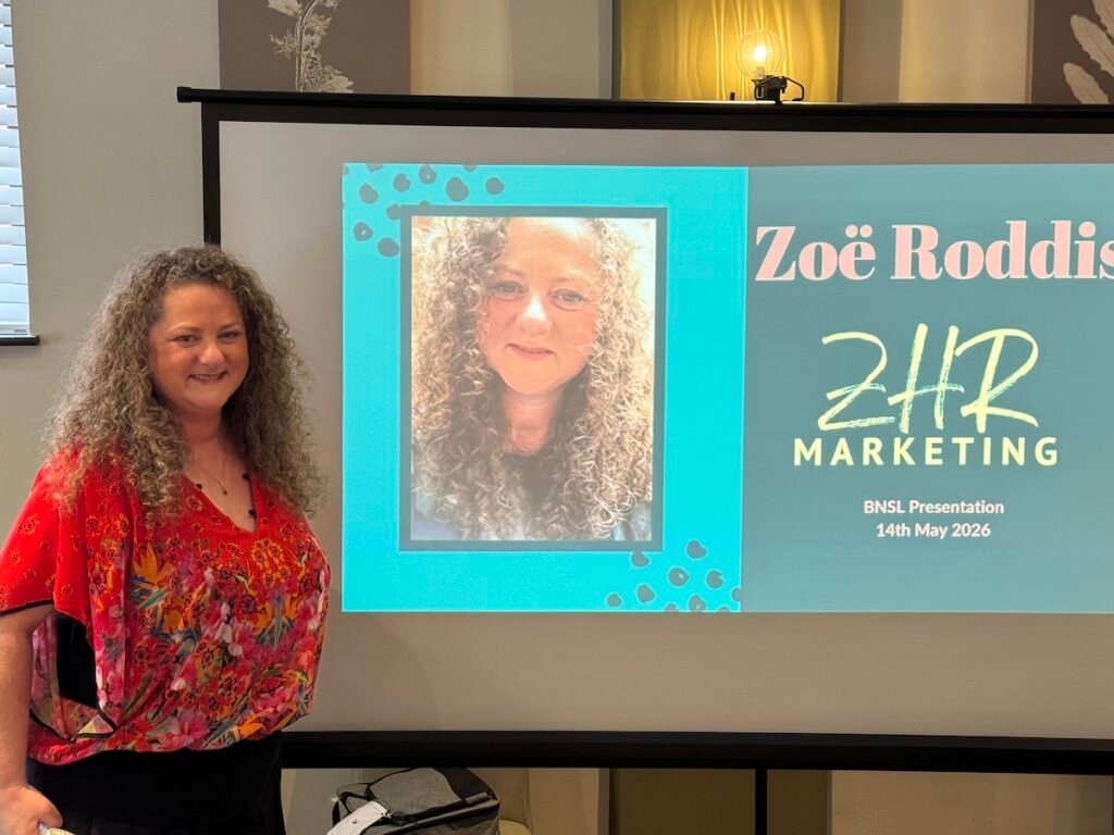 Zoë Roddis of ZHR Marketing Delivers Practical Marketing Presentation at BNSL