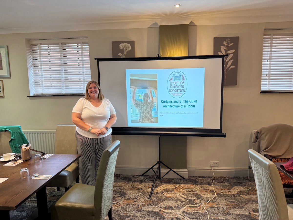 10-Minute Presentation Recap: Helen Davis of Creature Comforts Upholstery